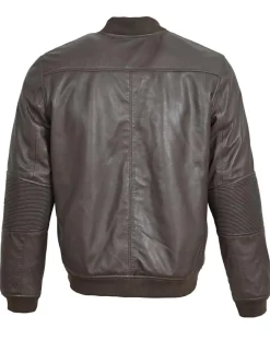 Discount Blue Wellford Bombers en Cuir Blois marron