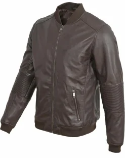 Discount Blue Wellford Bombers en Cuir Blois marron