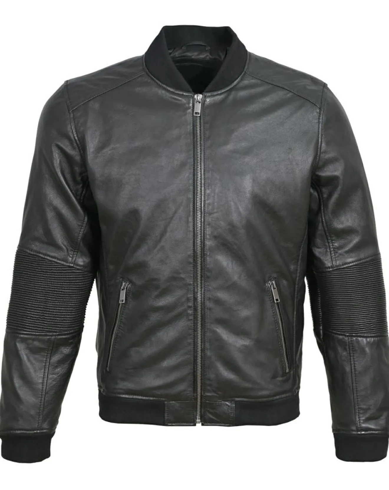 Online Blue Wellford Bombers en Cuir Blois noir