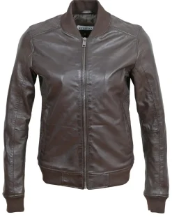 Online Blue Wellford Bombers en Cuir Byfan marron