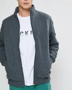 Hackett London Bombers en jersey Point gris