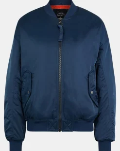 Femme Pepe Jeans Bombers Fronce Int bleu foncé