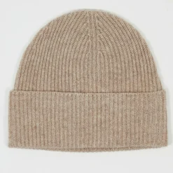 New Cashmere Tribu Bonnet 100% Cachemire maille perle Bonny chestnut