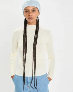 Hot Cashmere Tribu Bonnet 100% Cachemire maille perle Bonny icy blue