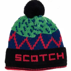 Femme Scotch & Soda Bonnet de ski rose/bleu/vert