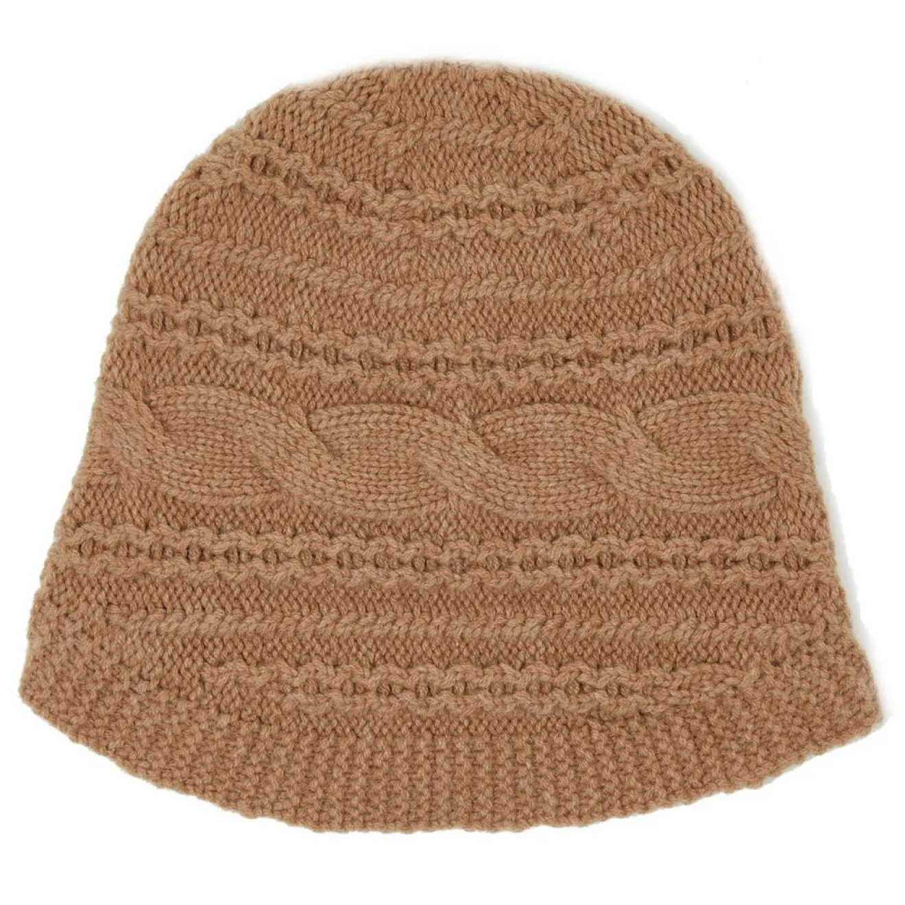 Femme Lauren Vidal Bonnet en Laine & Cachemire Slow ocre
