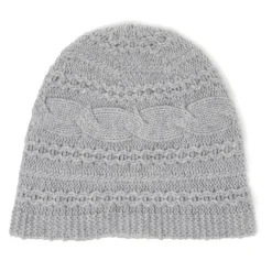 New Lauren Vidal Bonnet en Laine & Cachemire Slow gris