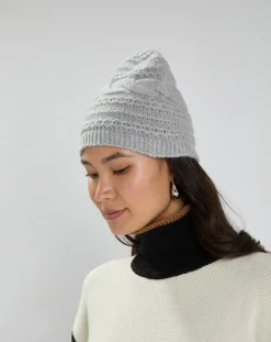 New Lauren Vidal Bonnet en Laine & Cachemire Slow gris