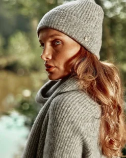 Femme La Petite Etoile Bonnet en Laine mélangée Atlas gris