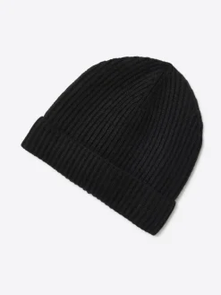 Outlet Devred Bonnet uni en viscose mélangée noir