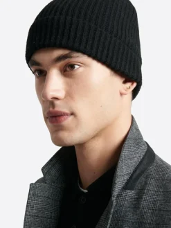 Outlet Devred Bonnet uni en viscose mélangée noir