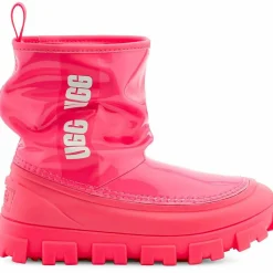 Hot Ugg Boots Classic Brellah Mini doublés Laine roses