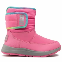 Enfant Ugg Boots doublées Polaire en Cuir imperméable Toty Weather roses