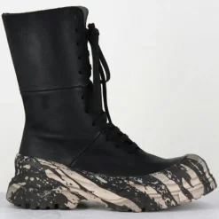 New Lofina Boots en Cuir 4142 gas noires - Talon : 7cm