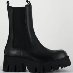 Outlet Lofina Boots en Cuir 4224 gas noires - Talon : 6cm