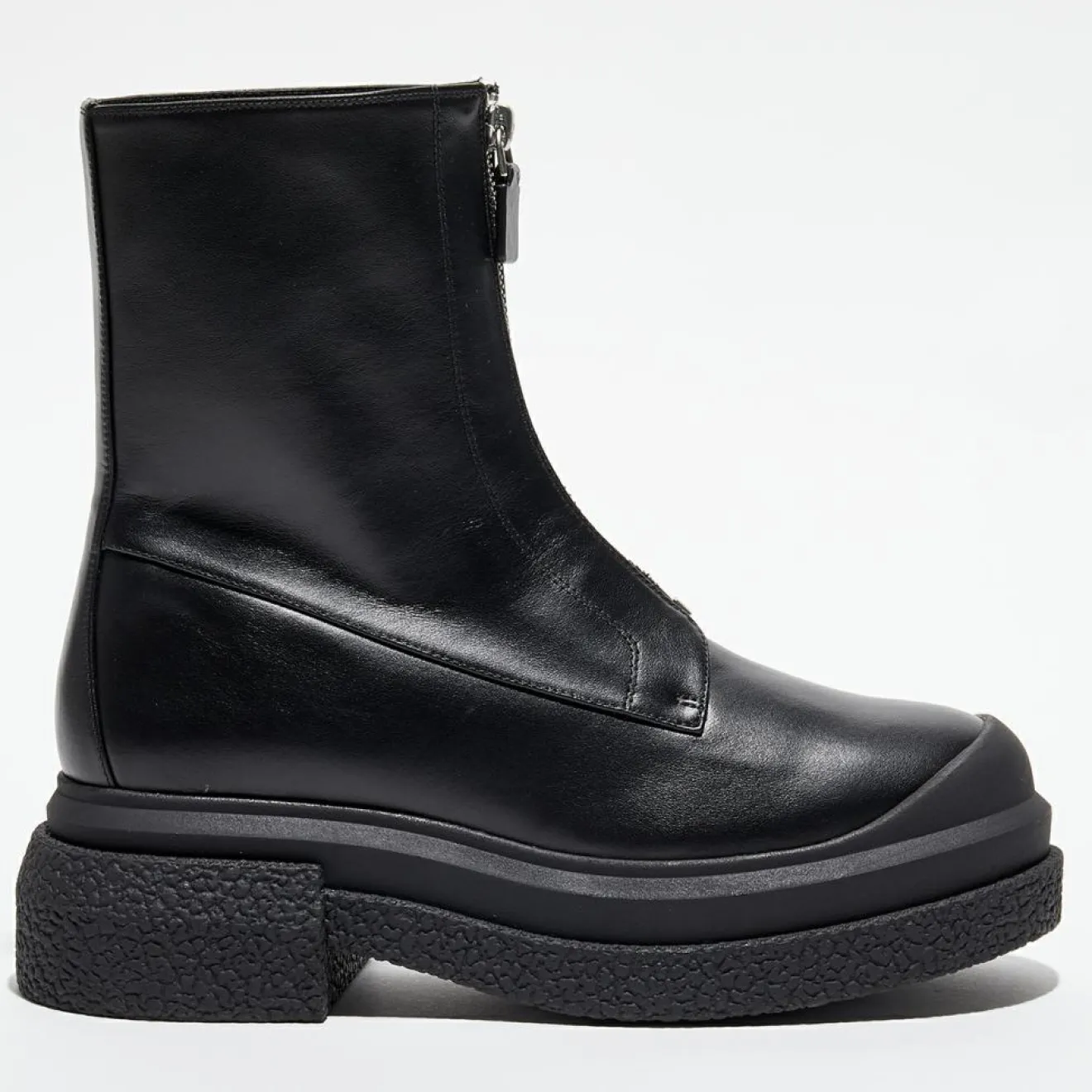 Sale Stuart Weitzman Boots en Cuir Charli Zip Sport noires