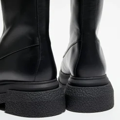 Sale Stuart Weitzman Boots en Cuir Charli Zip Sport noires
