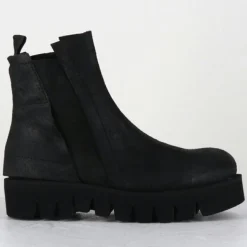 Femme Garrice Lab Boots en Cuir chilo noires