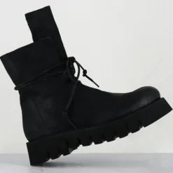New Garrice Lab Boots en Cuir hoto noires