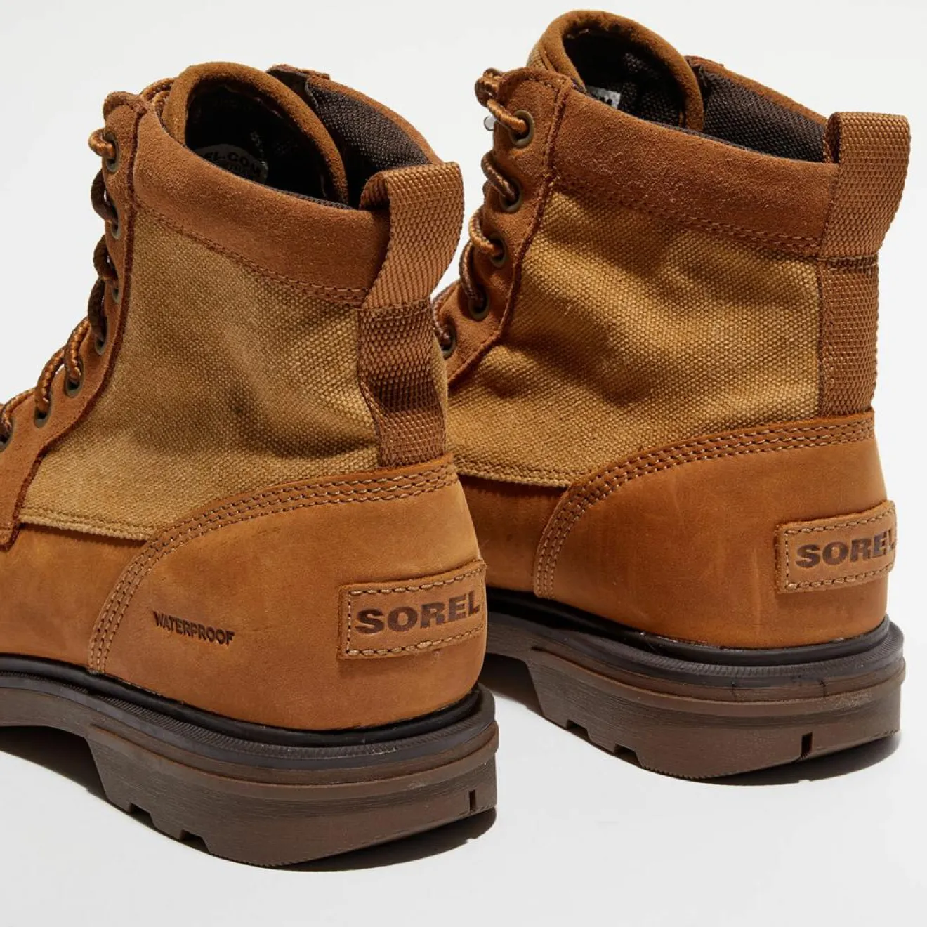 Hot Sorel Boots en Cuir imperméables Carson™Moc marron