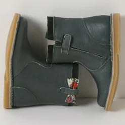 Enfant Cyrillus Boots en Cuir Liberty vert foncé