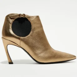 Free Lance Boots en Cuir Lune dorées - Talon 8.5 cm