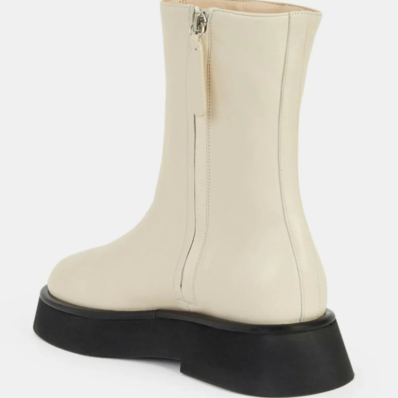 Femme Wandler Boots en Cuir Maika écrues