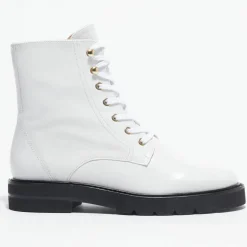 Femme Stuart Weitzman Boots en Cuir Mila Lift blanches