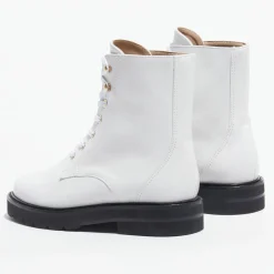 Femme Stuart Weitzman Boots en Cuir Mila Lift blanches