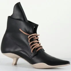 Femme SDM Boots en Cuir mina noires