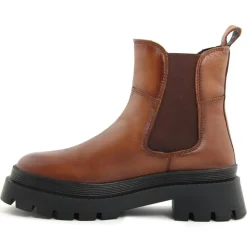 Femme Lab78 Boots en Cuir Olivia cognac