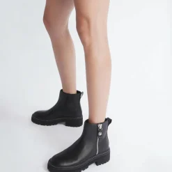 Hot Liu-Jo Boots en Cuir Pink noires