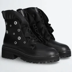 Discount Liu-Jo Boots en Cuir Pink noires