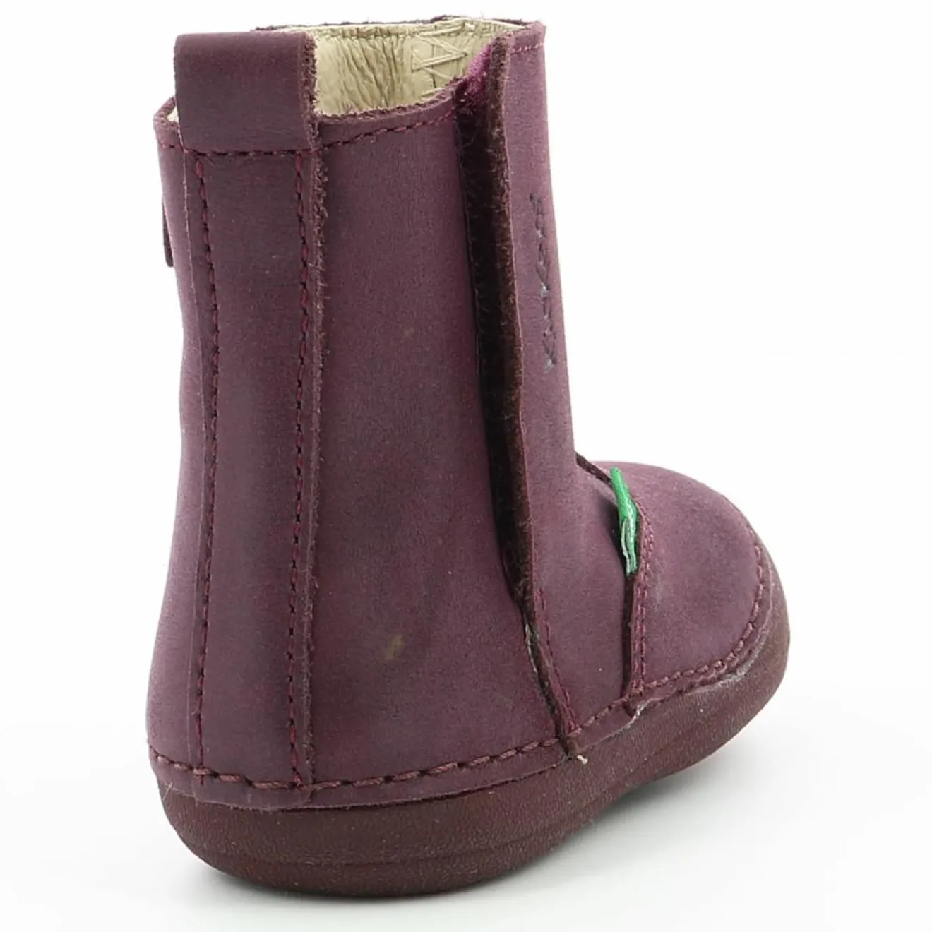 Sale Kickers Boots en Cuir Socool violet foncé