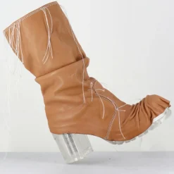 Femme SDM Boots en Cuir vlad camel