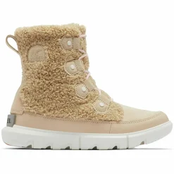 Femme Sorel Boots en fausse fourrure doublure polaire Explorer II beiges