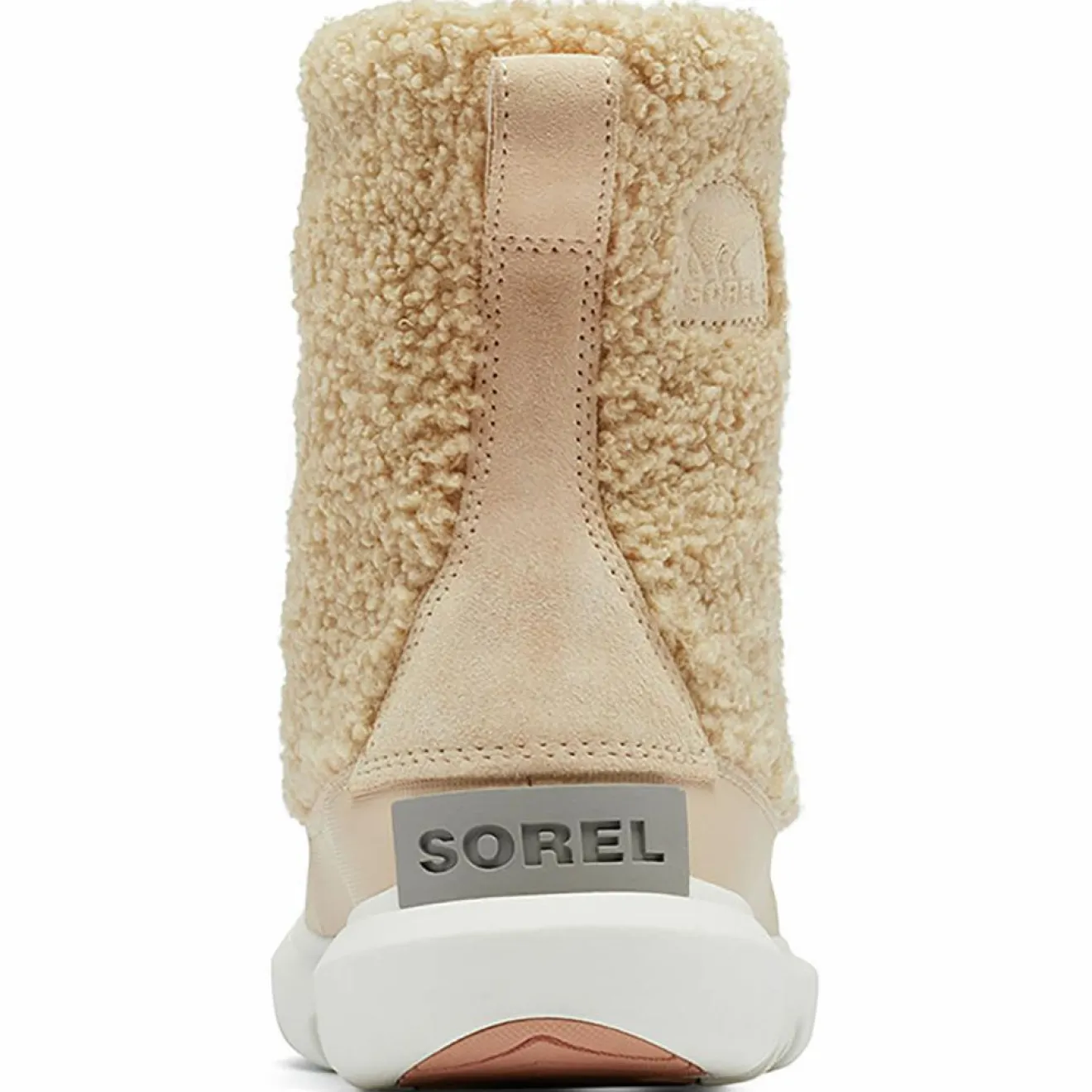 Femme Sorel Boots en fausse fourrure doublure polaire Explorer II beiges