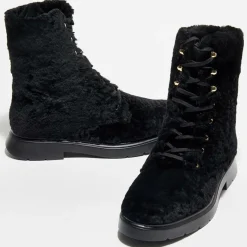 Femme Stuart Weitzman Boots en Peau de Mouton McKenzee Chill noires