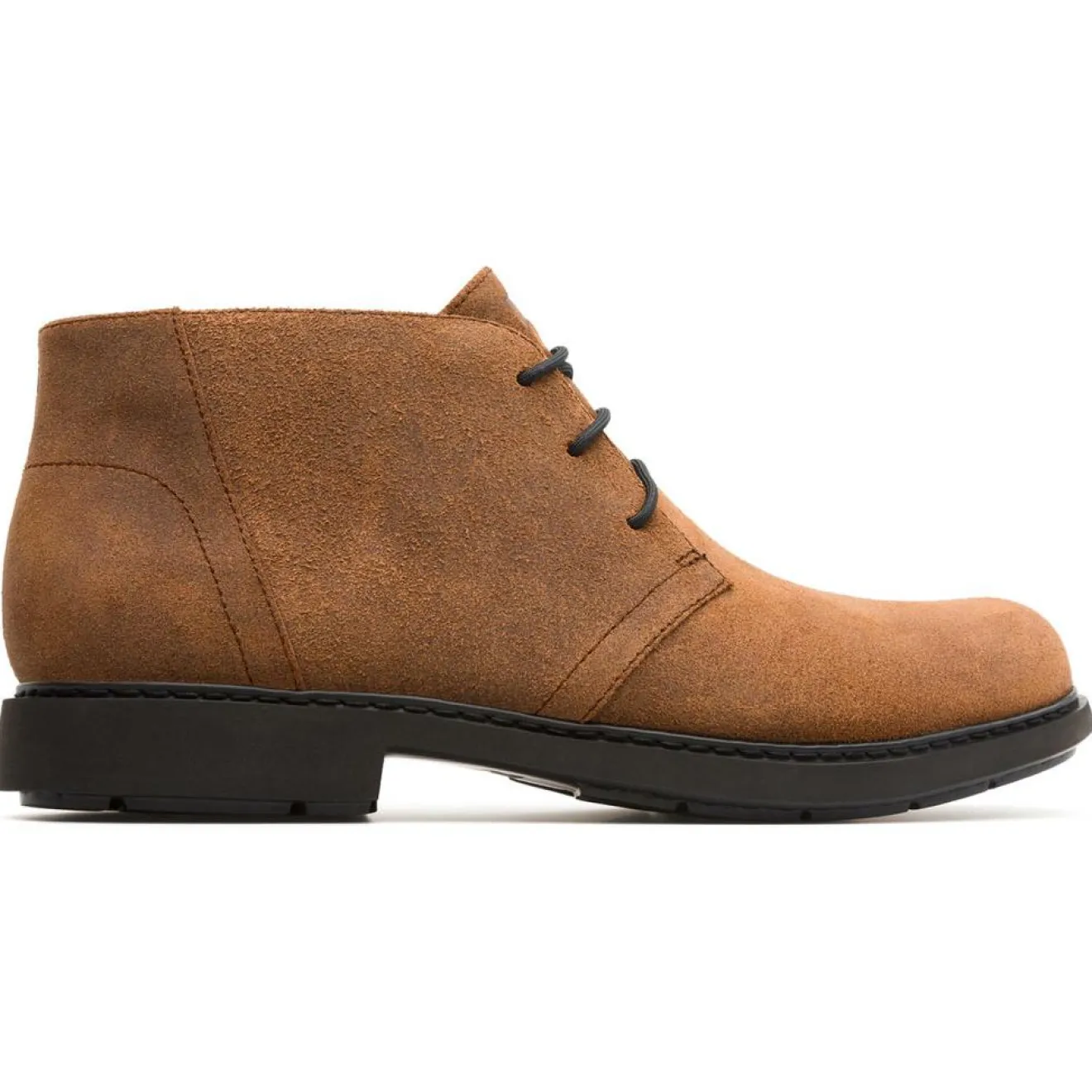 Homme Camper Boots en Velours de Cuir Neuman marron