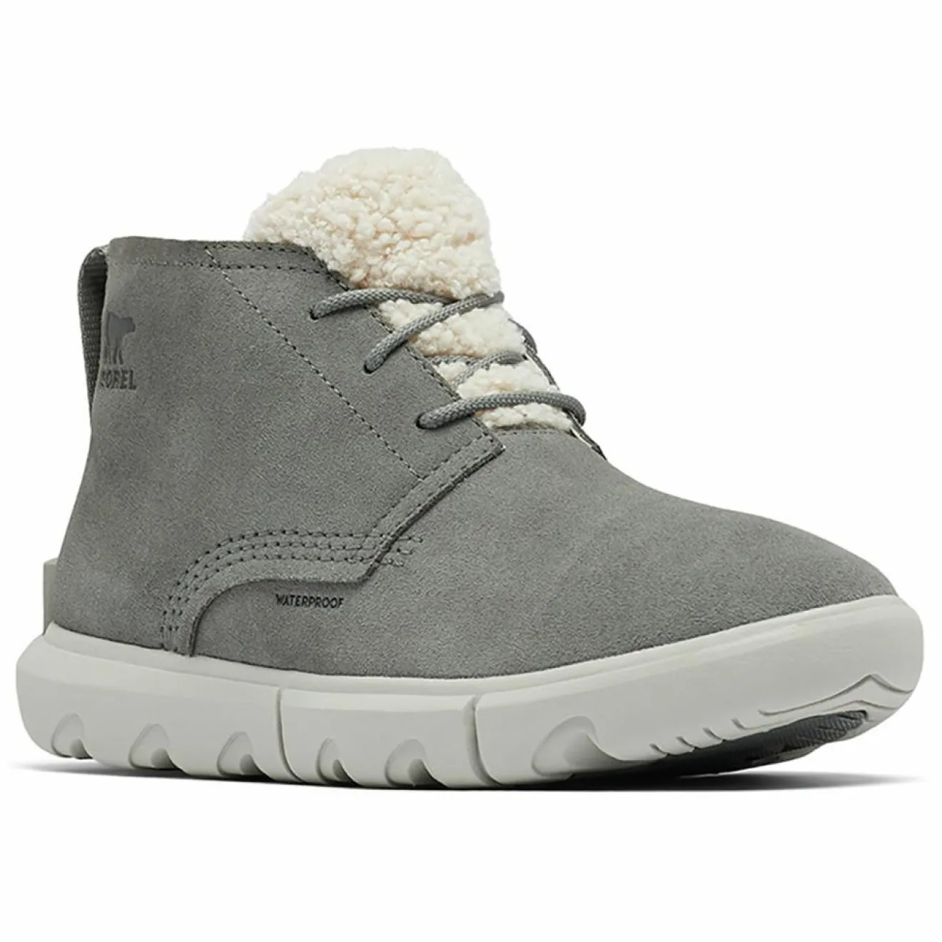 Femme Sorel Boots en Velours de Cuir Explorer Next grises