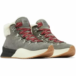 Femme Sorel Boots en Velours de Cuir doublure polaire Out N About III grises