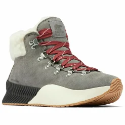 Femme Sorel Boots en Velours de Cuir doublure polaire Out N About III grises
