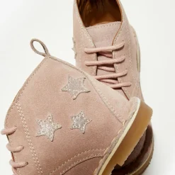 Clearance Apologie Boots en Velours de Cuir Lou beige rosé