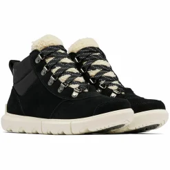 Outlet Sorel Boots en Velours de Cuir Explorer Next noires