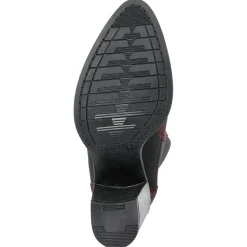 Femme Lab78 Boots en Velours de Cuir Lou marron - Talon 8 cm