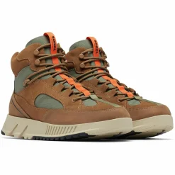 Sorel Boots en Velours de Cuir Mac Hill cognac/gris