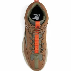 Sorel Boots en Velours de Cuir Mac Hill cognac/gris