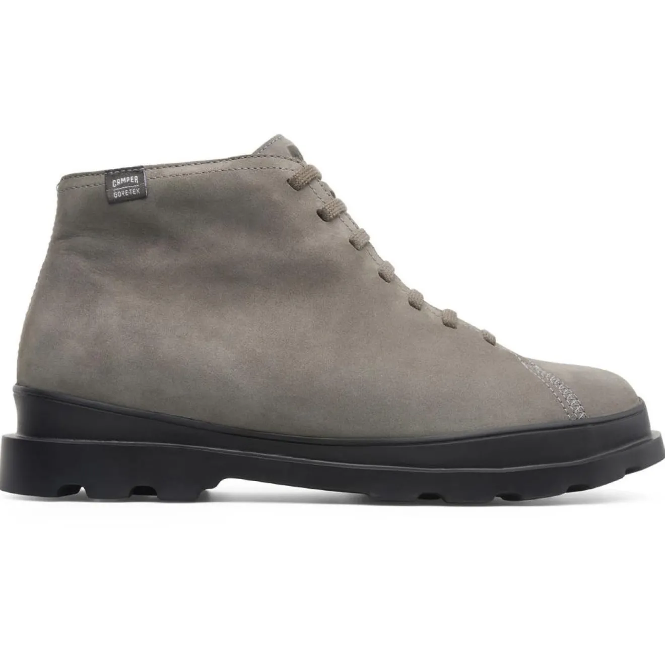 Homme Camper Boots en Velours de Cuir Brutus grises