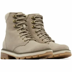 New Sorel Boots en Velours de Cuir Lennox taupe