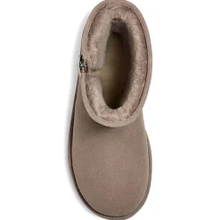 Femme Ugg Boots fourrées en Velours de Cuir Classic Short Bailey taupe